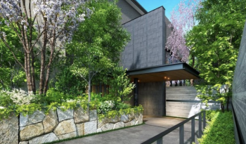 グランドメゾン鷺沼コート　エントランスアプローチ完成予想CG