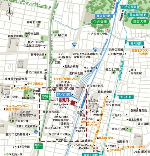 ファイル:現地案内図 住ノ江161026.jpg