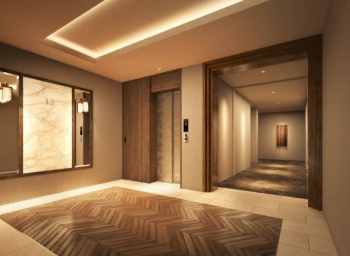 グランドメゾン伏見　エレベーターホール（13階）完成予想図