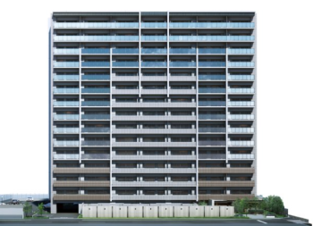 サーパスシティ土居田グランゲート　外観完成予想図完成予想CG