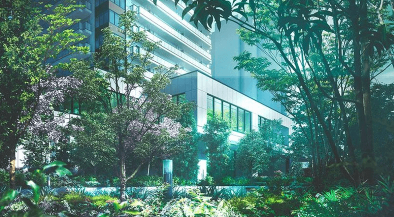 ファイル:ザ・パークハウス 三田ガーデン レジデンス＆タワー ラウンジ棟 完成予想図.png