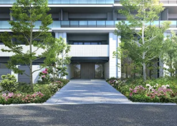 シャルマンフジ パーク＆リンクスEST　エントエランスアプローチ完成予想図