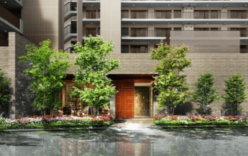 ルネ稲毛東 パーク・ザ・レジデンス　エントランスアプローチ完成予想図