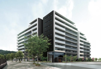 エステムコート パークウイングス　外観完成予想図