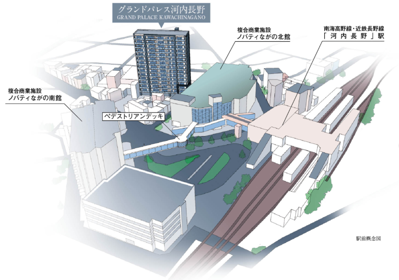 ファイル:グランドパレス河内長野 駅前概念図.png