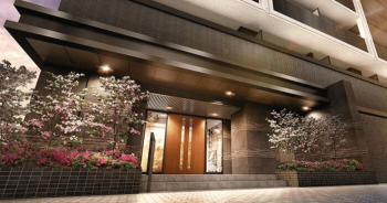 プレサンス ロジェ 栄 パークサウス　エントエランスアプローチ完成予想図