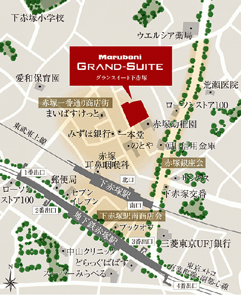 ファイル:現地案内図 下赤塚 170607.gif