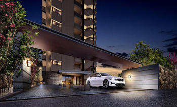 アルファステイツ新井口　エントランスアプローチ完成予想CG