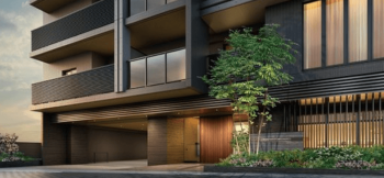 ジオ京都山科　エントエランスアプローチ完成予想図