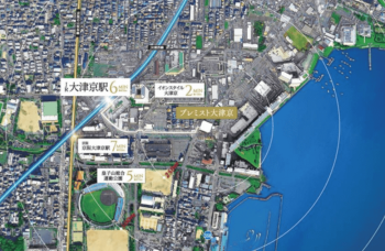 プレミスト大津京　周辺写真CG合成