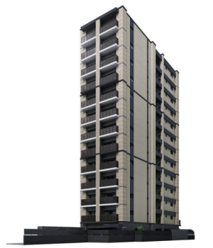 オープンレジデンシア馬出九大病院前　外観完成予想図