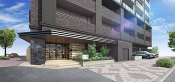 オーヴィジョン九品寺　エントランスアプローチ完成予想図