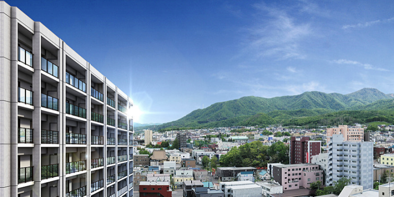 ファイル:クリーンリバーフィネス手稲ミッドステージ 外観完成予想CG1.png