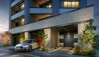 ドゥアージュ コラッド 松濤　エントランスアプローチ完成予想CG