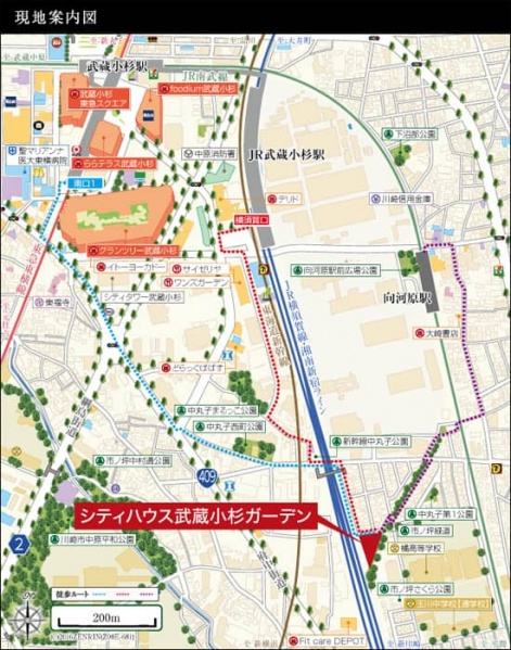 ファイル:現地案内図 小杉161121.jpg