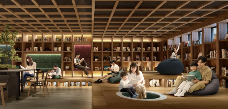 ファイル:ファインシティ横濱鶴見（ルキンテラス） Book Lounge完成予想CG.png