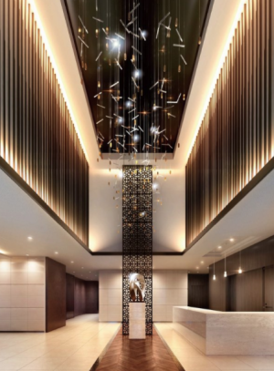 プレサンス レジェンド 大阪新町タワー　エントランスホール完成予想図