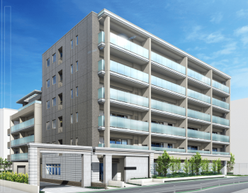 ウエリス門戸厄神 レジデンス　外観完成予想CG