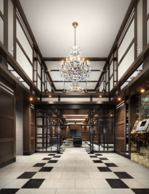 クレアホームズ高知本町 ザ・パークフロント　エントランス完成予想図