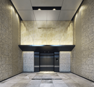 ザ・パークハウス 鷺沼　風除室完成雨予想図