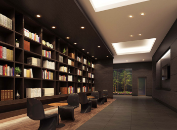 ロイヤルガーデンタワー岡山幸町　ラウンジ完成予想CG