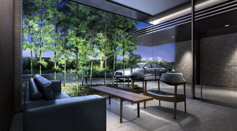 ファイル:ザ・パークハウスオイコス 鎌倉大船 サブエントランス完成予想図 1.png