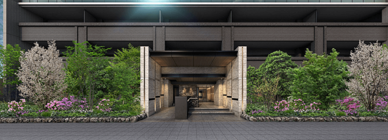 ファイル:ジオ池田城南レジデンス エントエランスアプローチ完成予想図.png
