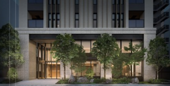 パークホームズ浅草橋　エントエランスアプローチ完成予想図