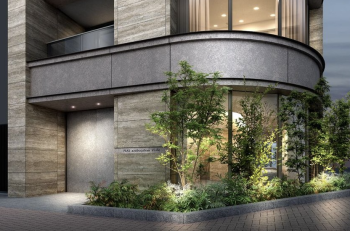 ピアース麻布十番ヴィアーレ　エントエランスアプローチ完成予想図