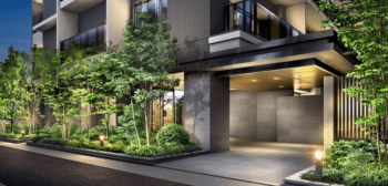 サンリヤン春日原ブランシエラ　エントエランスアプローチ完成予想図