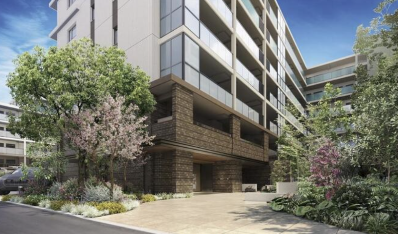 ファイル:パークホームズ溝の口 ミッドイースト エントエランスアプローチ完成予想図.png