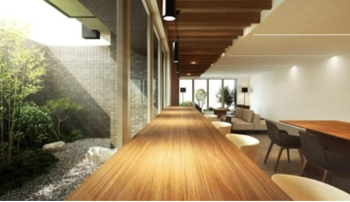 リフローレ豊橋 THE MARK　レジデンスサロン（コワーキングスペース）完成予想図