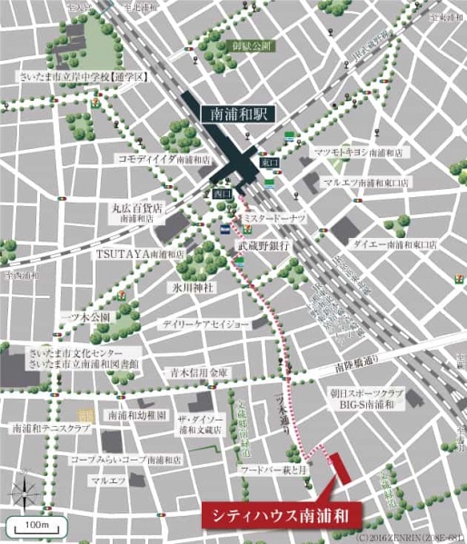 ファイル:現地案内図 南浦和161004.jpg