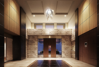 （仮称）SETAGAYA FOREST（世田谷フォレスト） エントランスホール完成予想CG