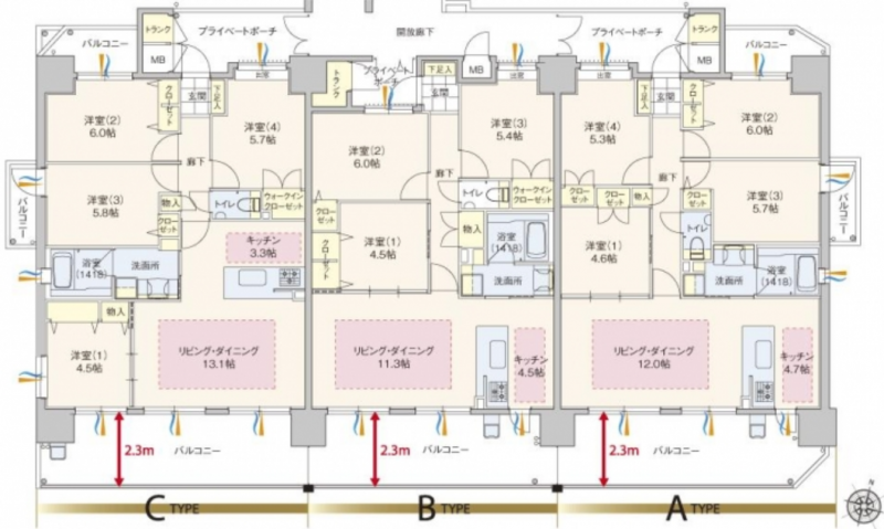 ファイル:ウィング三滝観音台 間取り.png