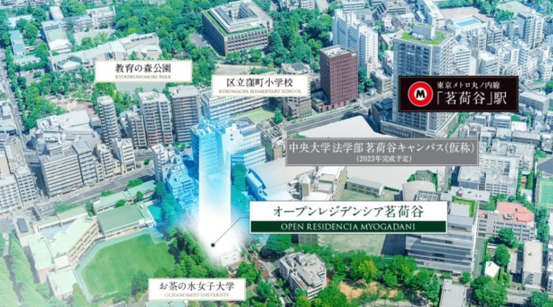 ファイル:オープンレジデンシア茗荷谷 周辺写真CG合成.png