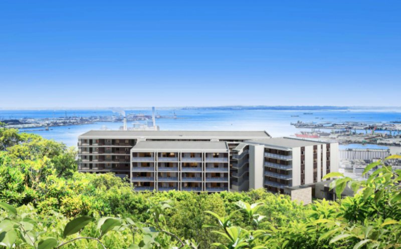 ファイル:クレストレジデンス横浜 SKY VIEW SHIOMIDAI 外観完成予想CG.png