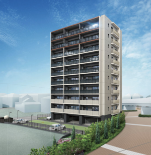 ダイアパレスはなみずき通　外観完成予想CG