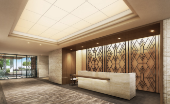 デュオセーヌ横濱東戸塚　エントランスホール完成予想CG