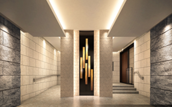 ドレッセ美しが丘フロント　エントランスホール外観完成予想CG