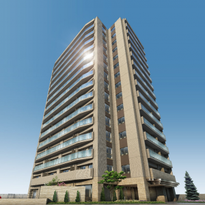 ブランズ琴似中央 外観完成予想CG