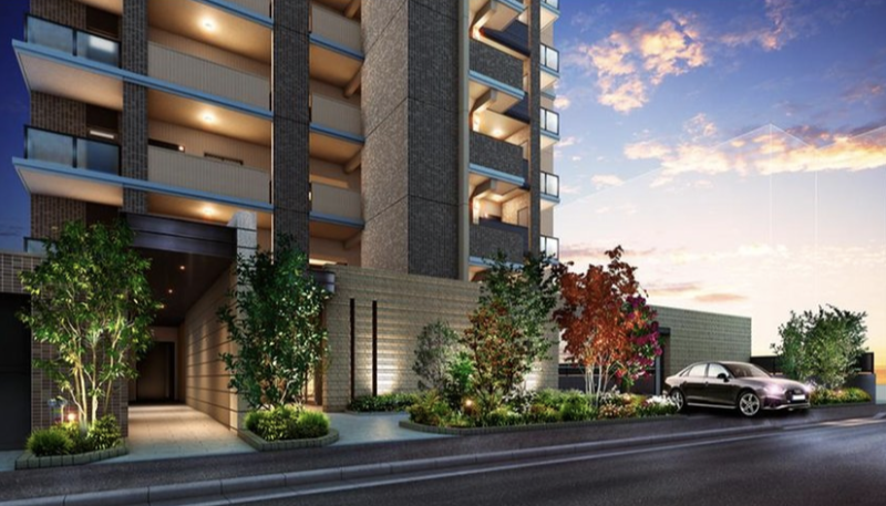 ファイル:ブランシエラ荒田一丁目 エントランスアプローチ完成予想図.png