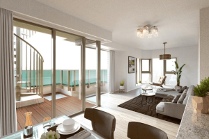 ヴェレーナグラン江ノ島鵠沼海岸　コーナーサッシ（AODRタイプ）完成予想CG