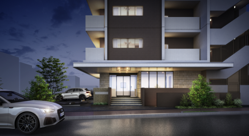 ファイル:アルファスマート小針 エントエランスアプローチ完成予想図.png