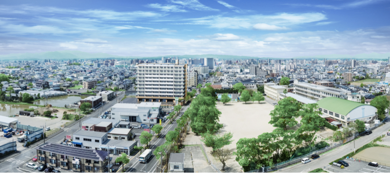 ファイル:アルファスマート青葉東 周辺空撮 CG加工.png