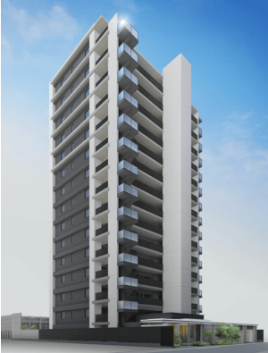 シティハウス府中八幡町　外観完成予想CG2