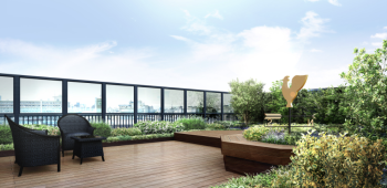 プラウド高田馬場　ルーフテラス完成予想CG