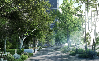 レ・ジェイド海老名　プロムナード完成予想図