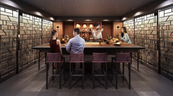 レーベン山形十日町THE MID TOWER　バーカウンター完成予想図