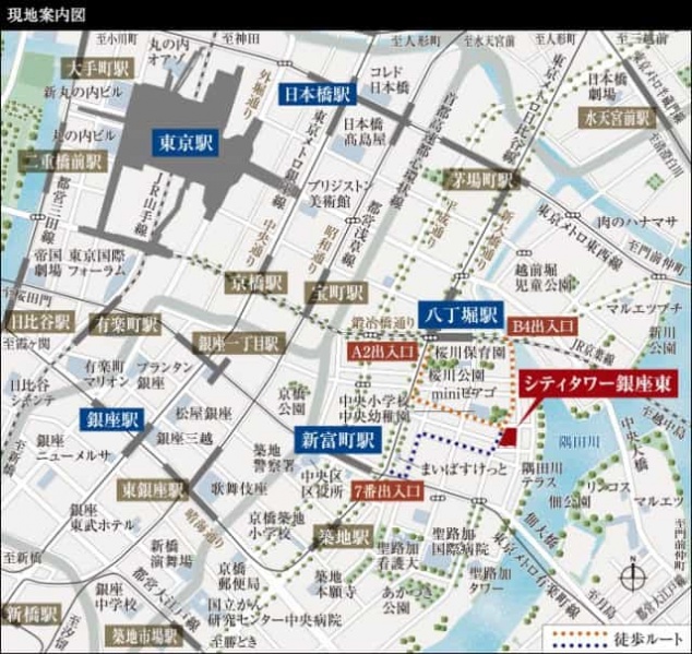 ファイル:現地案内図 銀座東161025.jpg